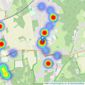 Curchods Estate Agents - East Horsley listings heatmap