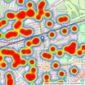 Curchods Estate Agents - New Malden listings heatmap