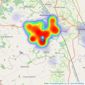 CW Estate Agents - Winsford listings heatmap