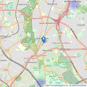 DABORACONWAY - Wanstead listings heatmap