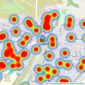 Dacre Son & Hartley - Baildon listings heatmap