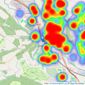 Dacre Son & Hartley - Bingley listings heatmap