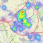 Dacre Son & Hartley - Morley listings heatmap