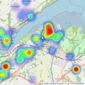 Dafydd Hardy - Bangor listings heatmap