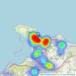 Dafydd Hardy - Llandudno listings heatmap