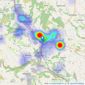 Dales & Peaks - Matlock listings heatmap