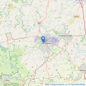 Dales & Shires - Harrogate listings heatmap