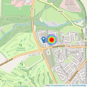 Dandara East Scotland listings heatmap