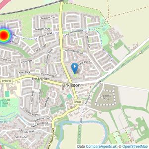 Dandara East Scotland listings heatmap