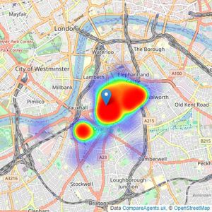 Daniel Cobb - Kennington listings heatmap