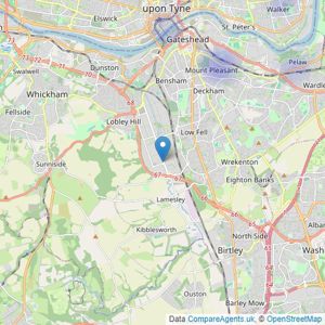 Daniel Craig Residential - Gateshead listings heatmap