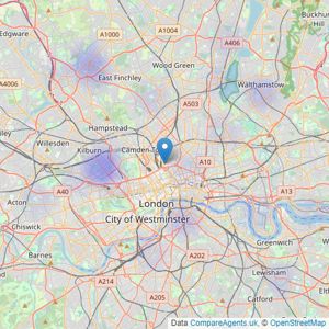 Daniel Ford - Kings Cross listings heatmap