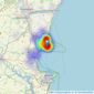 Daniel Hobbin Estate Agents - Torquay listings heatmap