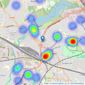 Daniels - Dollis Hill & Neasden listings heatmap