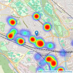 Darlows - Canton listings heatmap