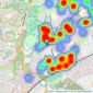 Darlows - Rumney listings heatmap