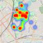 David Andrew - London - Highbury listings heatmap