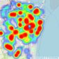 David Baker - Penarth listings heatmap