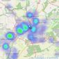 David Blount Ltd - Mansfield listings heatmap