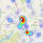 David Britton Estates - Penrith listings heatmap