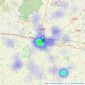 David Burr Estate Agents - Bury St. Edmunds listings heatmap