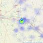 David Burr Estate Agents - Woolpit listings heatmap