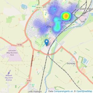 David Clark & Company - Ely listings heatmap