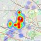 David Conway & Co - South Harrow - Sales listings heatmap