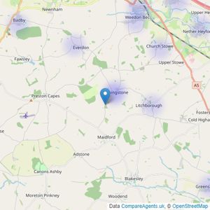 David Cosby Chartered Surveyors - Farthingstone listings heatmap