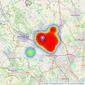 David Doyle Estate Agents - Boxmoor listings heatmap