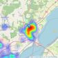 David James - Chepstow listings heatmap