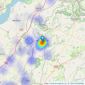 David James - Wotton-Under-Edge listings heatmap