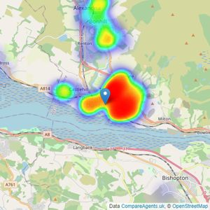 David Muir & Co. - Dumbarton listings heatmap