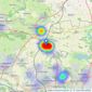 David Phillip Estate Agents - Bramhope listings heatmap