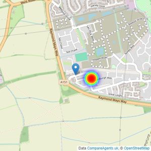 David Wilson Homes - Cambridgeshire listings heatmap