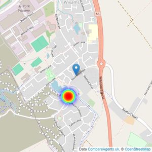 David Wilson Homes Northampton listings heatmap