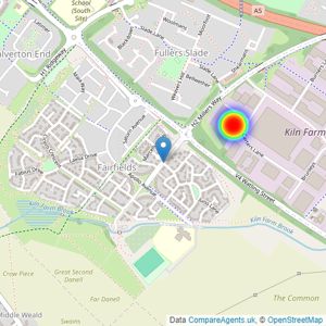 David Wilson Homes Northampton listings heatmap