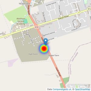 David Wilson Homes Sheffield listings heatmap