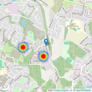 David Wilson Homes listings heatmap