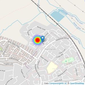 David Wilson Southern Counties listings heatmap