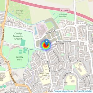 David Wilson Southern Counties listings heatmap