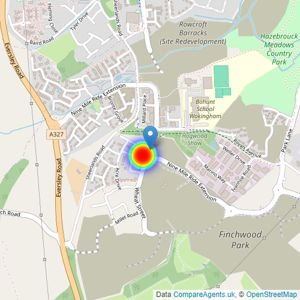 David Wilson Southern Counties listings heatmap