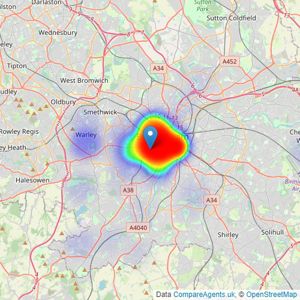 Davidson Estates - Birmingham listings heatmap