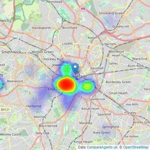 Davidson Estates - City Centre listings heatmap