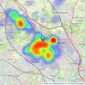 Davidson Frost-Wellings - Stanmore listings heatmap