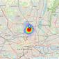 Davies & Davies - Finsbury Park listings heatmap