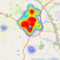 Davies & Partners - Brackley listings heatmap