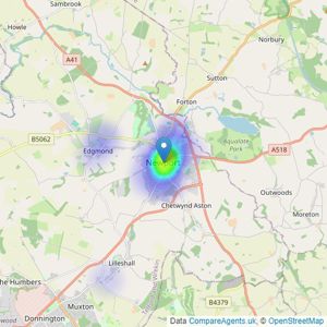 Davies White & Perry - Newport listings heatmap