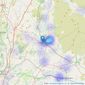 Davis & Bowring - Kirkby Lonsdale listings heatmap