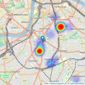 Davis & Gibbs Ltd - Oval listings heatmap